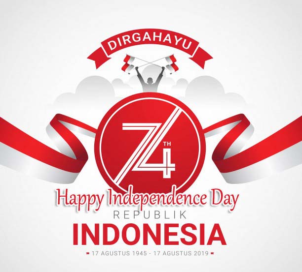 Indonesia Independence Day Greetings Card HD Download 2019