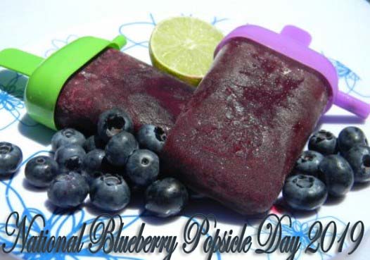 September 2 - National Blueberry Popsicle Day 2021