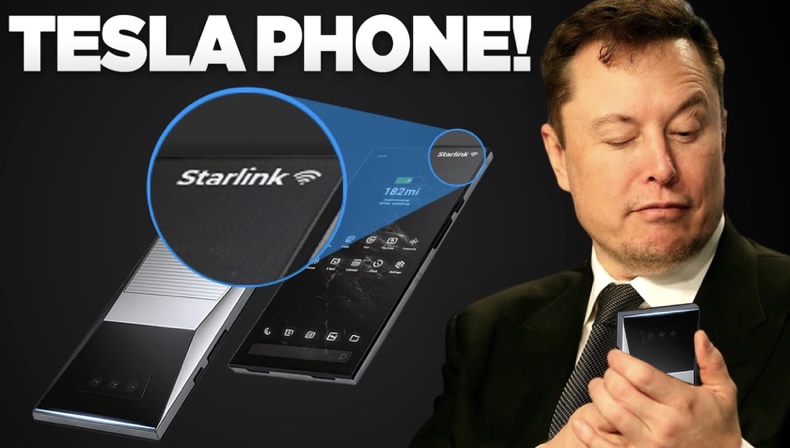 Elon Musk Starlink Tesla Phone 2023